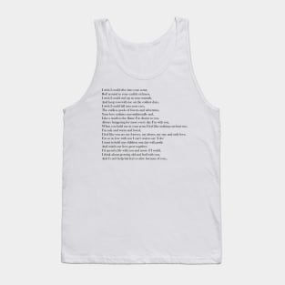 poetry Tank Top